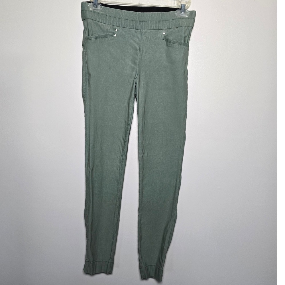 Violets & Roses Womens Green Casual Pull On  Cropped Pants Size 0/25